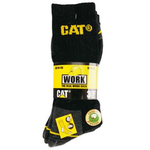 Cat workwear sokken 3 paar per bundel 46-50